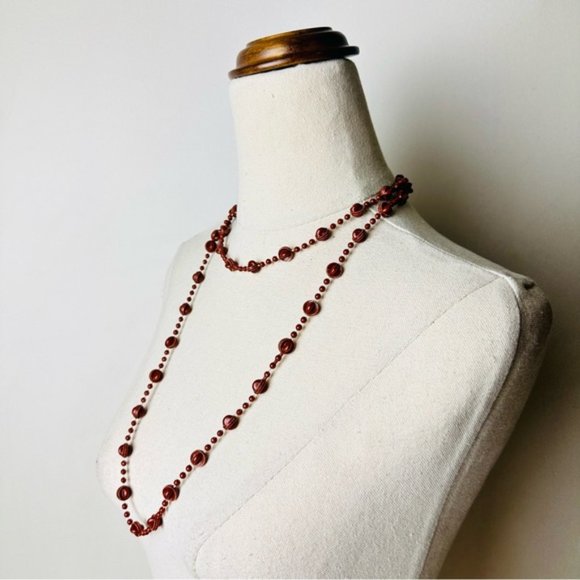 Vintage Cute Little Beaded Long Necklace - Picture 4 of 5